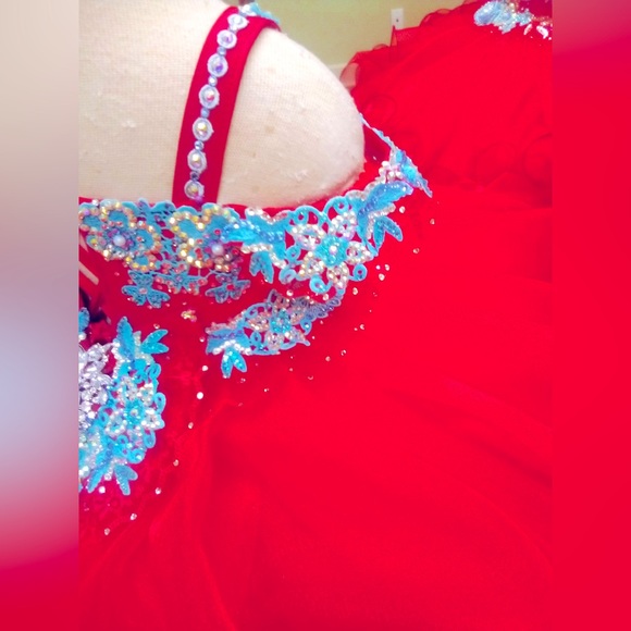 Authentic Gemics Original Gemics Semi-Glitz Pageant Dress Size 2/4 - Picture 5 of 12